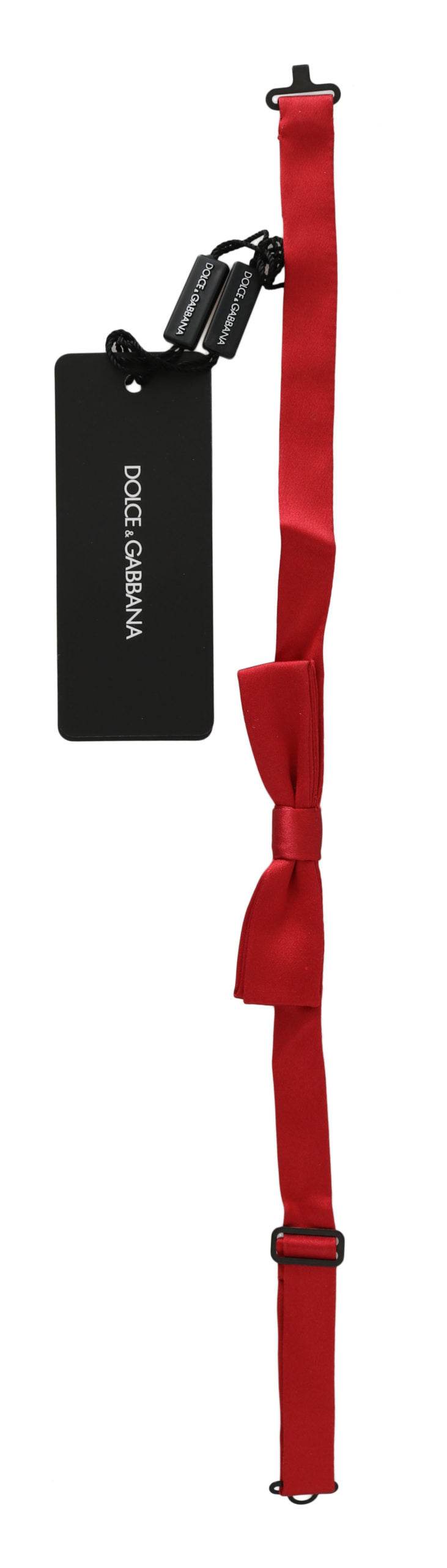 Dolce & Gabbana Elegante rote Seidenfliege - Léoré