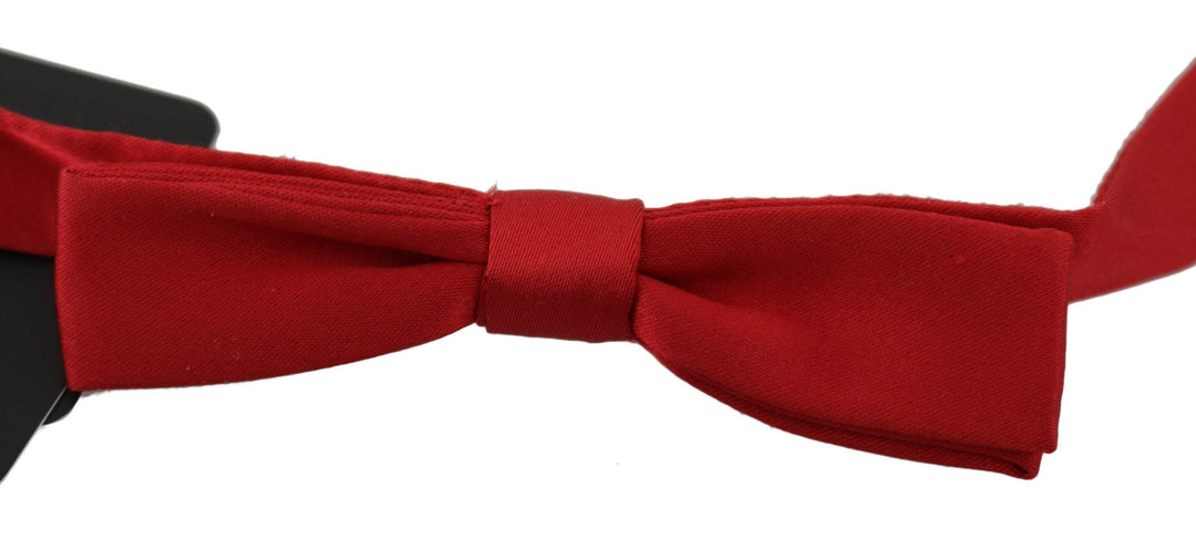 Dolce & Gabbana Elegante rote Seidenfliege - Léoré