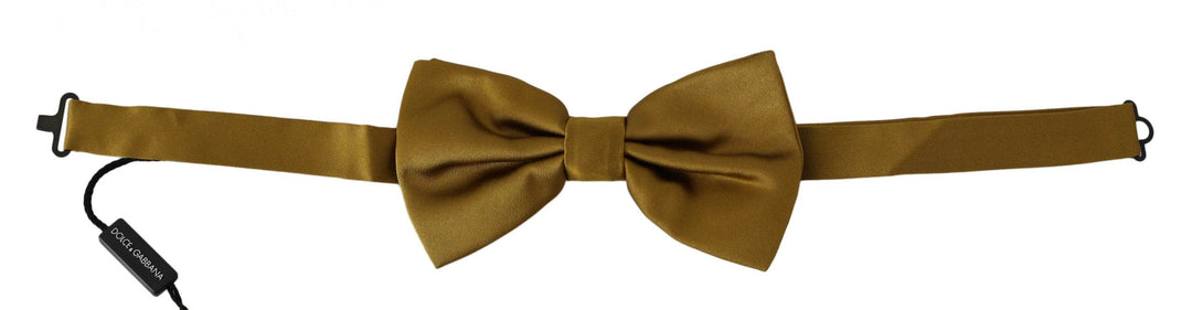 Dolce & Gabbana Elegante senffarbene Seidenfliege - Léoré