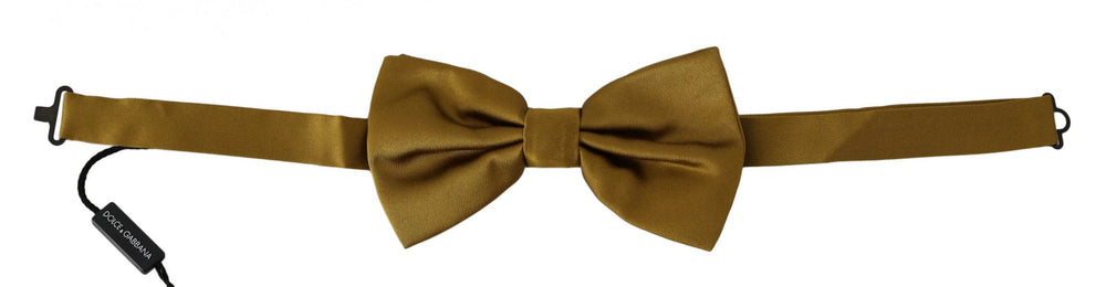 Dolce & Gabbana Elegante senffarbene Seidenfliege - Léoré