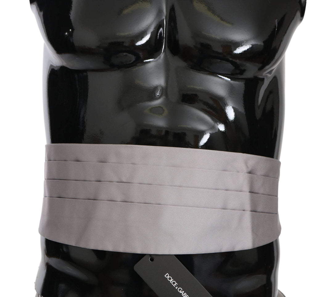 Dolce & Gabbana Eleganter Seidenkummerbund in anspruchsvollem Grau - Léoré