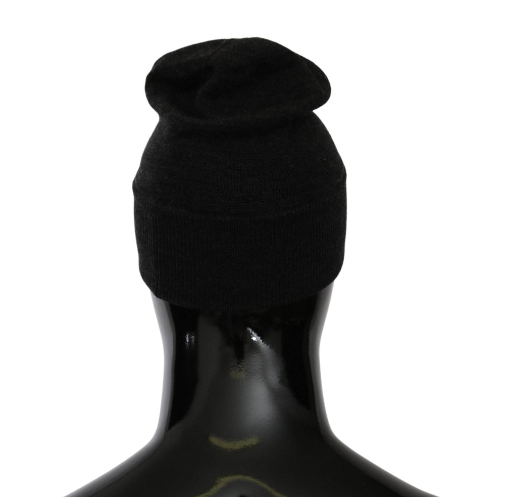 Dolce & Gabbana Schicke graue Beanie mit exklusiver Bestickung - Léoré