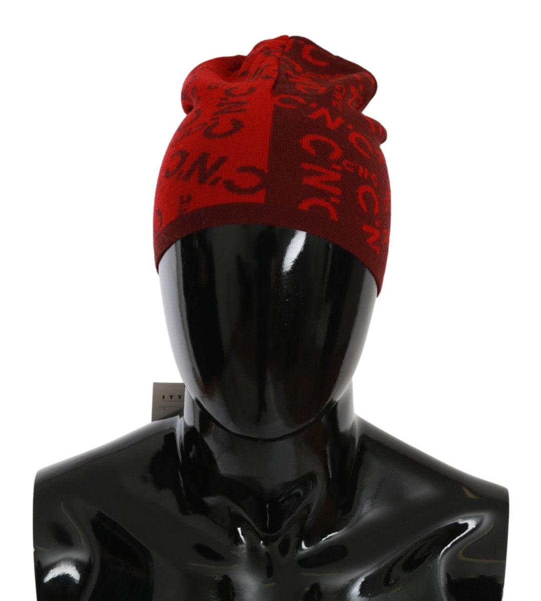 Costume National Schicke rote Beanie aus Wollmischung - Léoré
