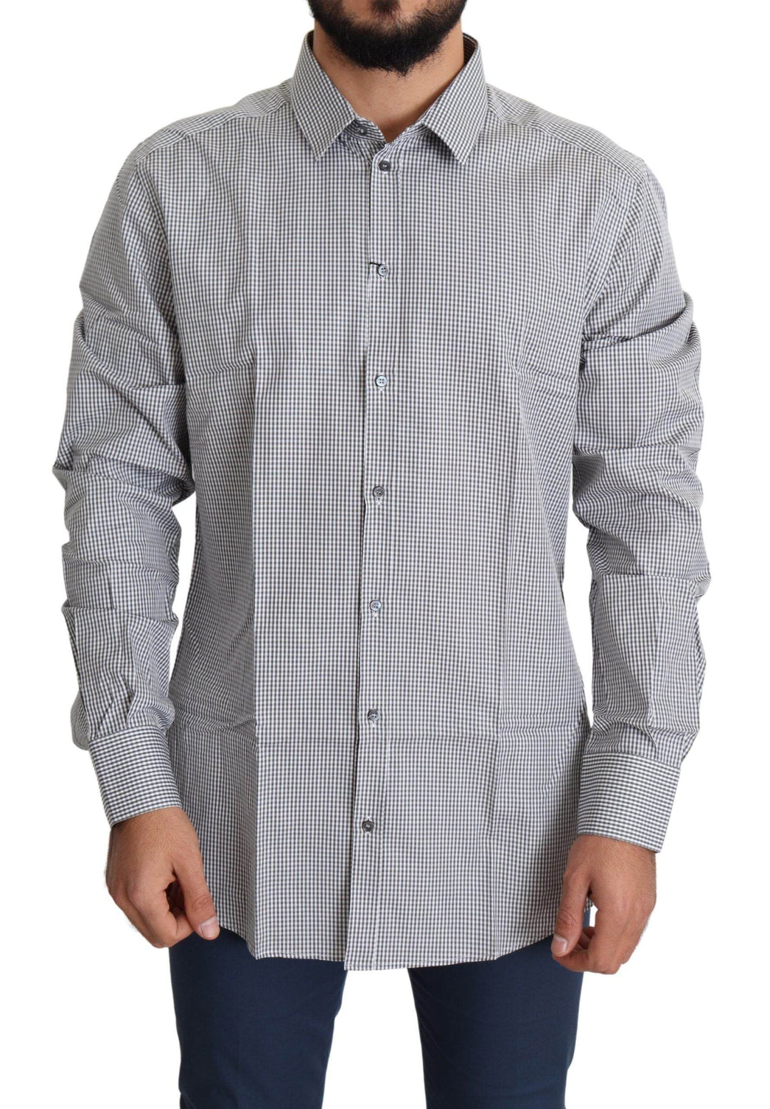 Dolce & Gabbana Kariertes Slim Fit Hemd aus Baumwolle - Léoré
