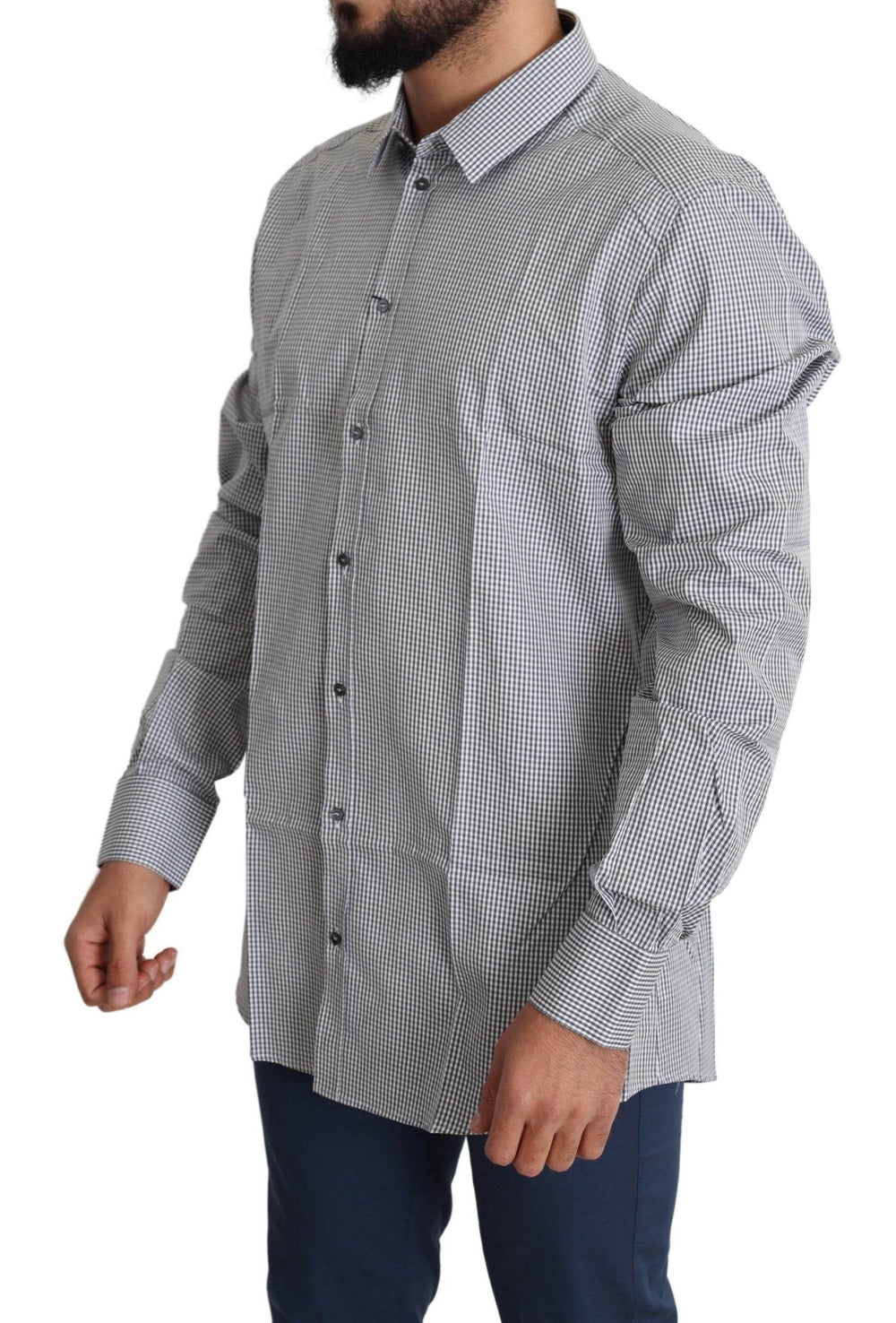 Dolce & Gabbana Kariertes Slim Fit Hemd aus Baumwolle - Léoré