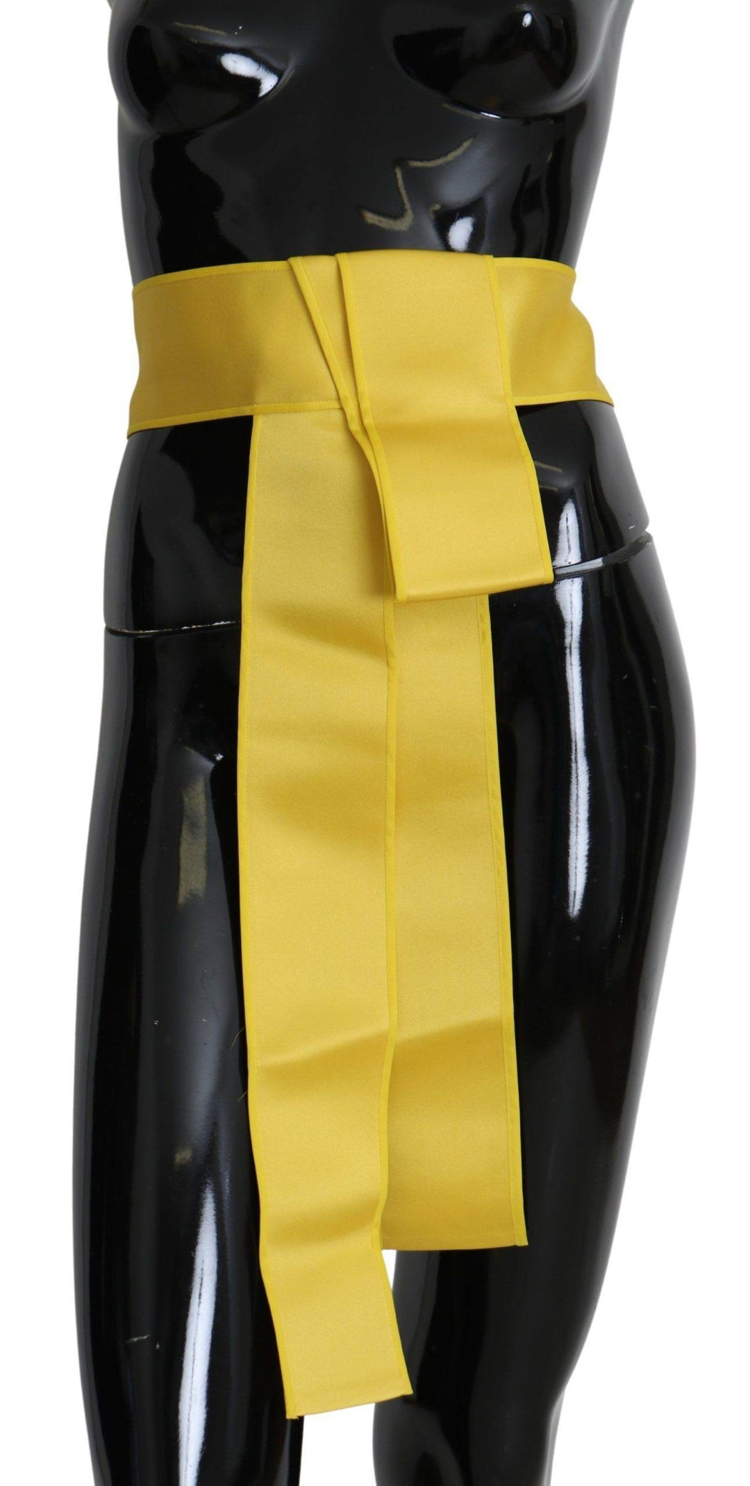 Dolce & Gabbana Schicker Seidengürtel Gelb Elegant für Frauen - Léoré
