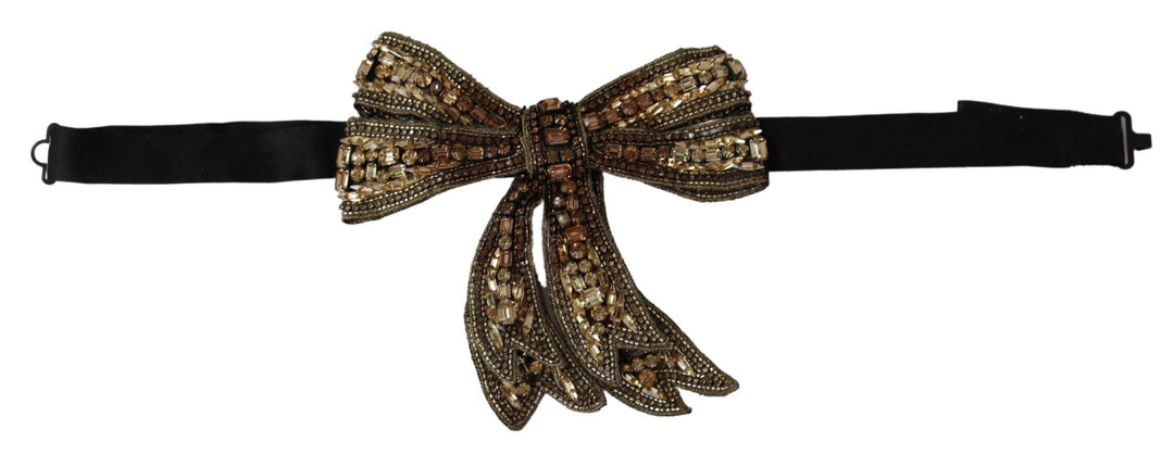 Dolce & Gabbana Elegante Seidenfliege mit Strass - Léoré