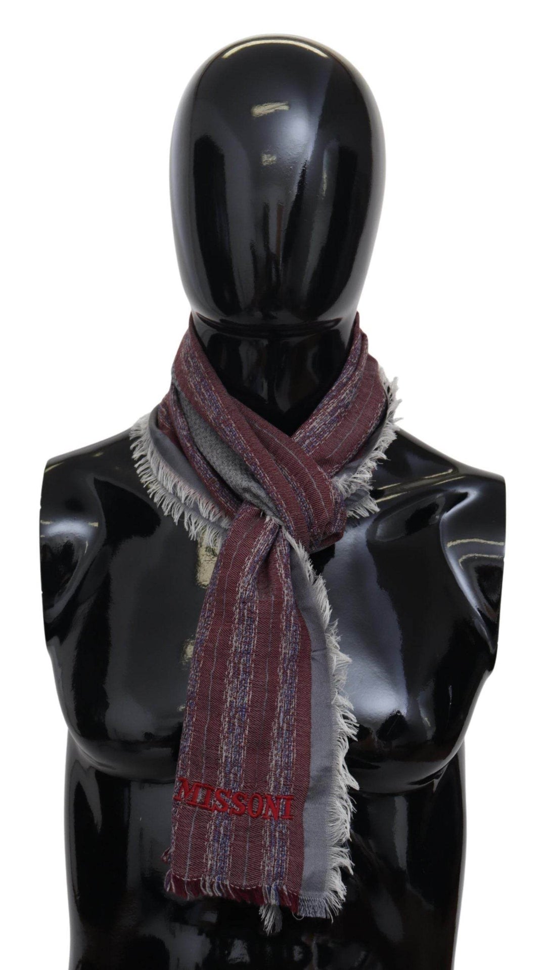 Missoni Elegantes gestreiftes Logo-Schal aus Wolle - Léoré