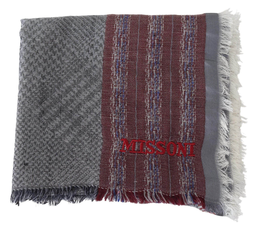 Missoni Elegantes gestreiftes Logo-Schal aus Wolle - Léoré