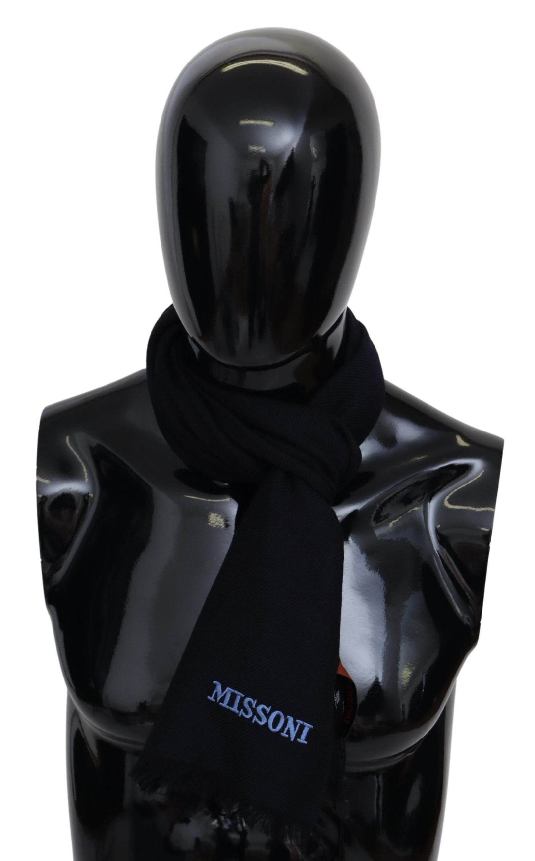 Missoni Eleganter schwarzer Unisex-Schal aus Wolle - Léoré