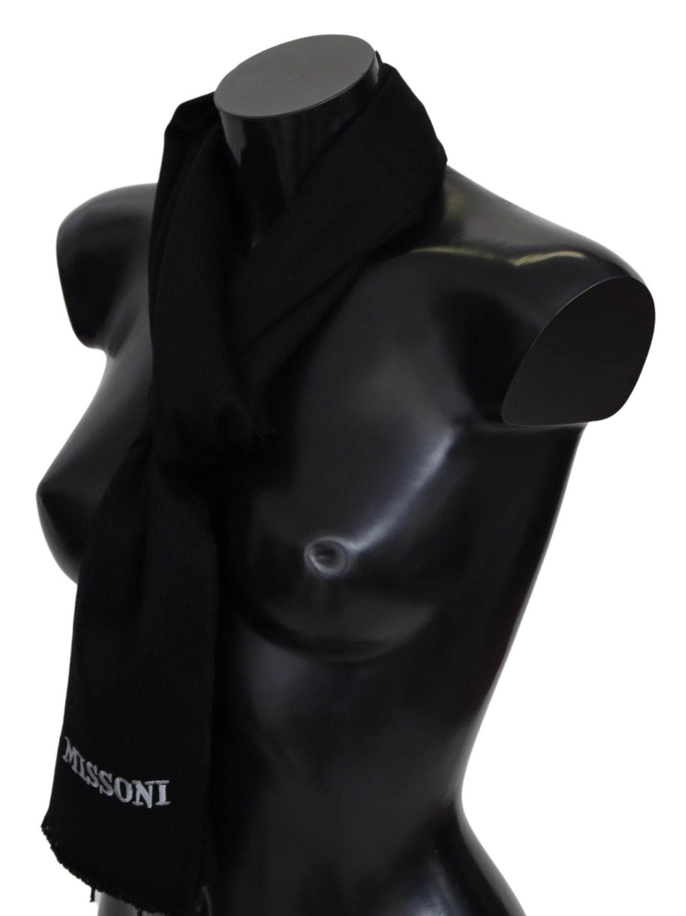 Missoni Eleganter bestickter Wollschal in Schwarz - Léoré