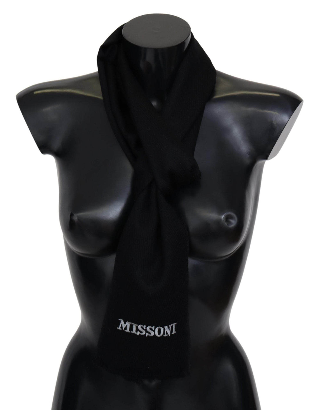 Missoni Eleganter bestickter Wollschal in Schwarz - Léoré