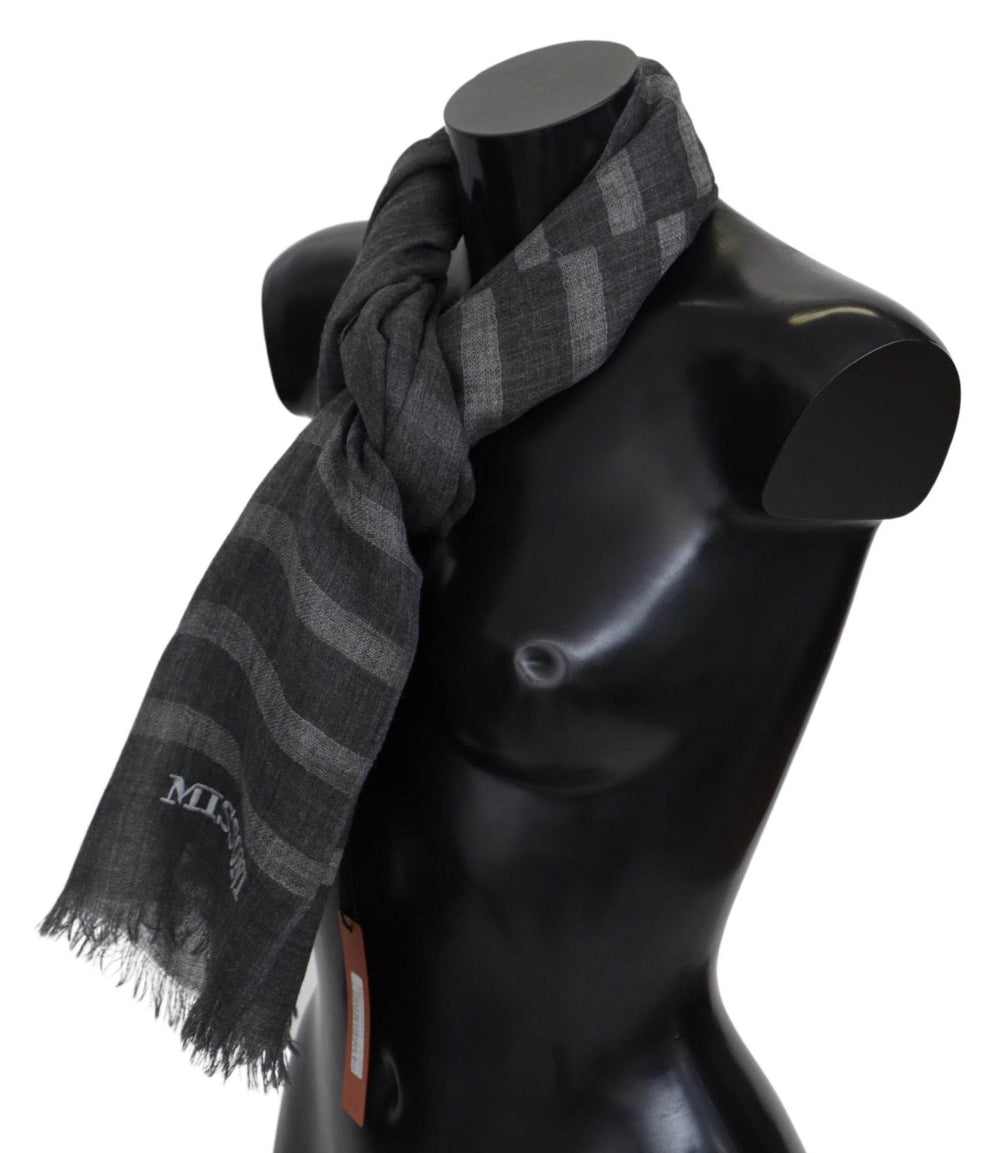 Missoni Eleganter Unisex-Wollschal mit Logo-Stickerei - Léoré