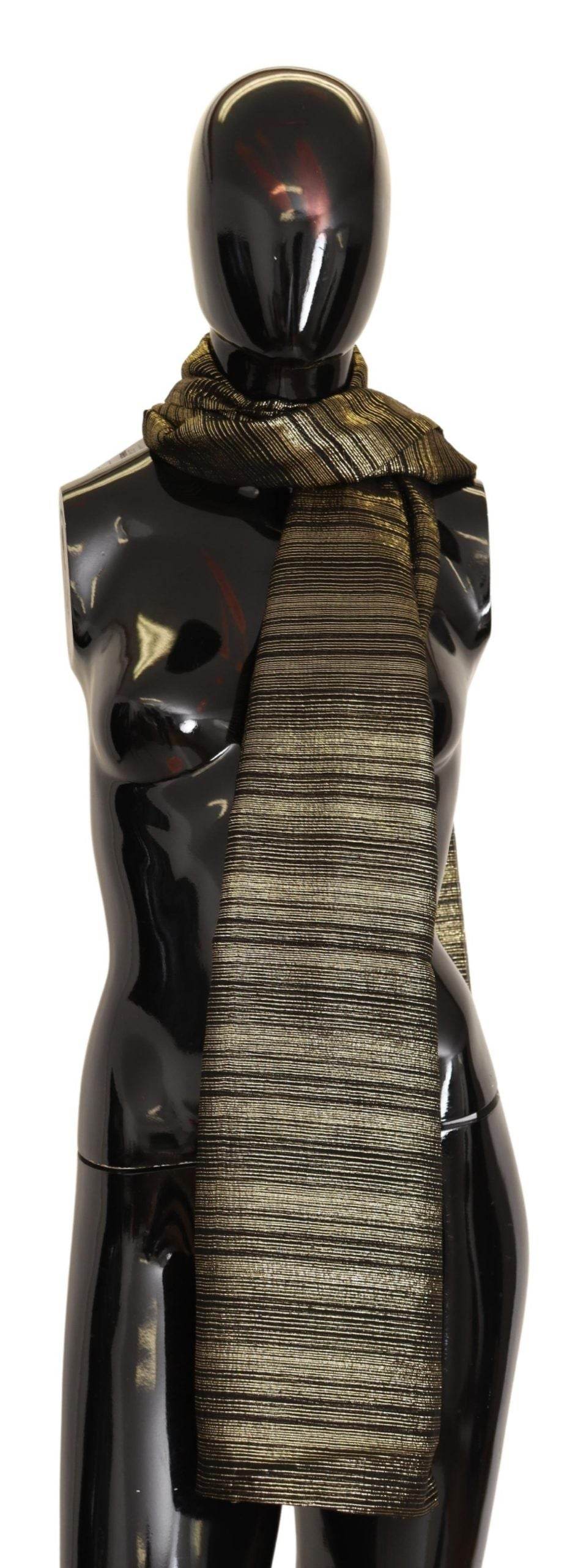 Dolce & Gabbana Elegantes Gold Seidenmischungstuch - Léoré