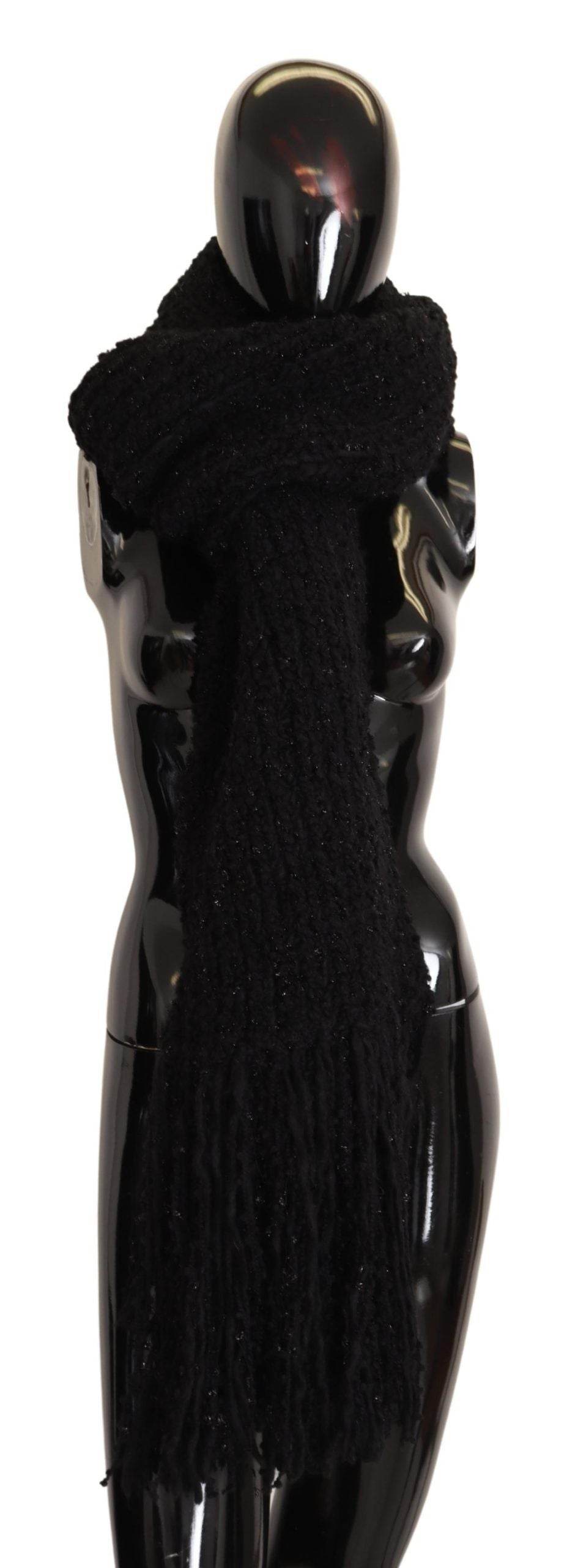 Dolce & Gabbana Eleganter schwarzer Designerschal aus Wollmischung - Léoré