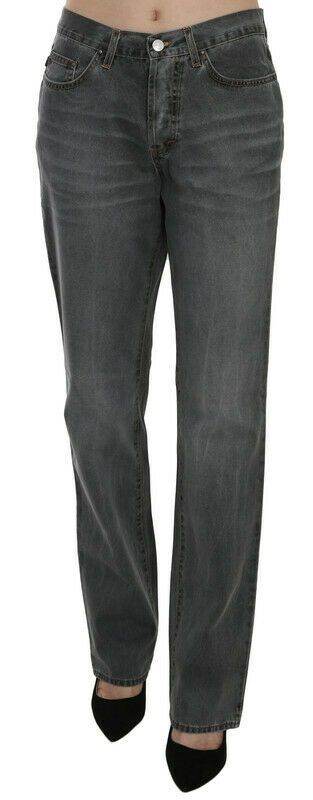 Just Cavalli Schicke graue Jeans mit mittlerer Taille und geradem Bein - Léoré