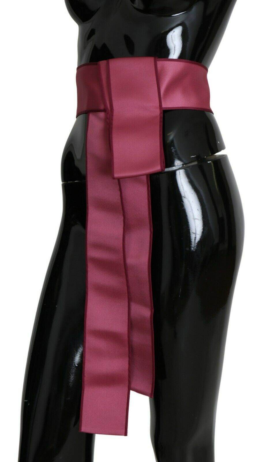 Dolce & Gabbana Eleganter breiter Taillengürtel aus rosa Seide - Léoré