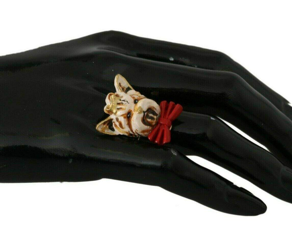 Dolce & Gabbana Eleganter Damenring mit Hundeschmuck - Léoré