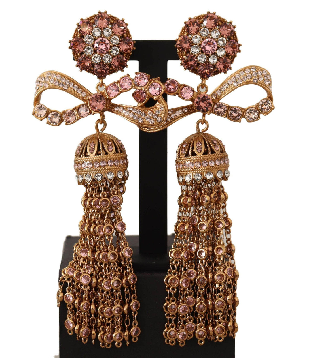 Dolce & Gabbana Elegante antikgoldene Schleifen-Ohrringe - Léoré