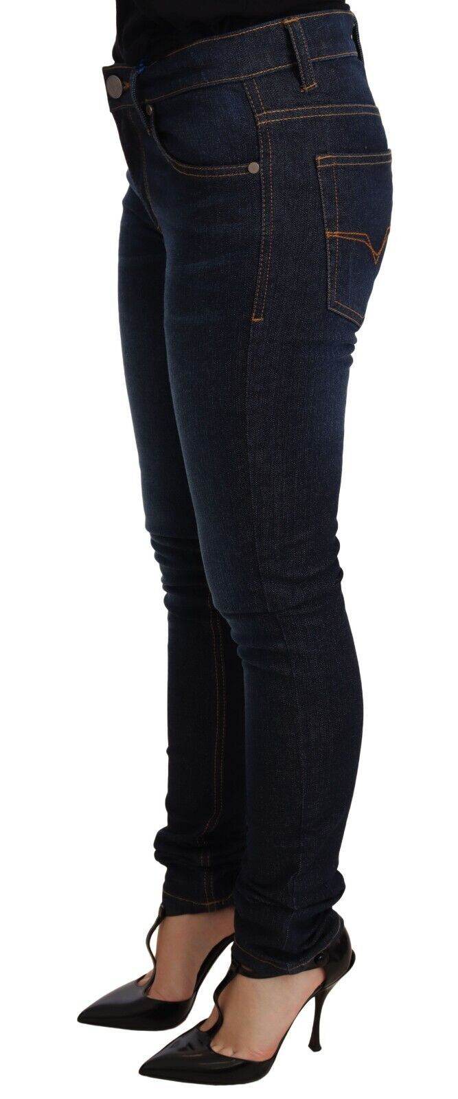 Versace Jeans Elegante Skinny Designer Jeans mit niedriger Taille - Léoré