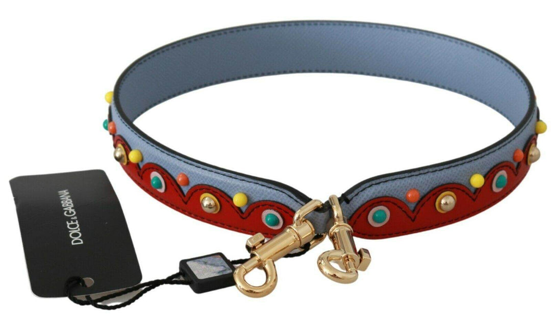 Dolce & Gabbana Eleganter Multicolor-Schulterriemen aus Leder - Léoré