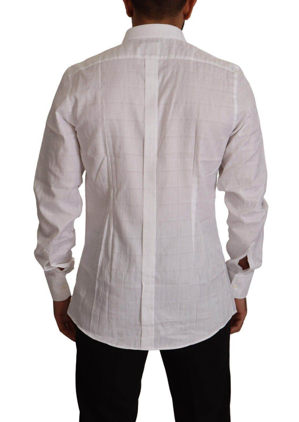 Dolce & Gabbana Elegantes weißes Baumwollhemd - Slim Fit - Léoré