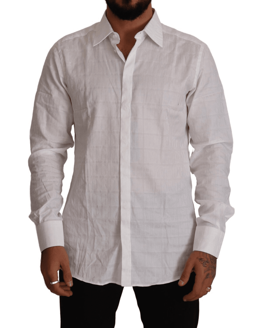Dolce & Gabbana Elegantes weißes Baumwollhemd - Slim Fit - Léoré