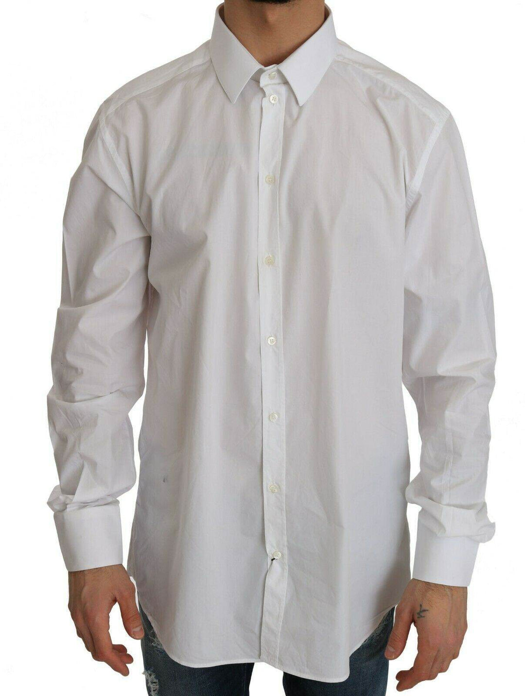 Dolce & Gabbana Exklusives weißes Slim Fit Hemd - Léoré