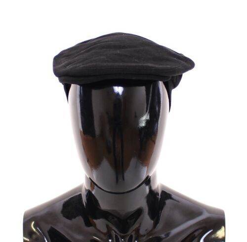 Dolce & Gabbana Schlanke schwarze Newsboy-Mütze - Léoré