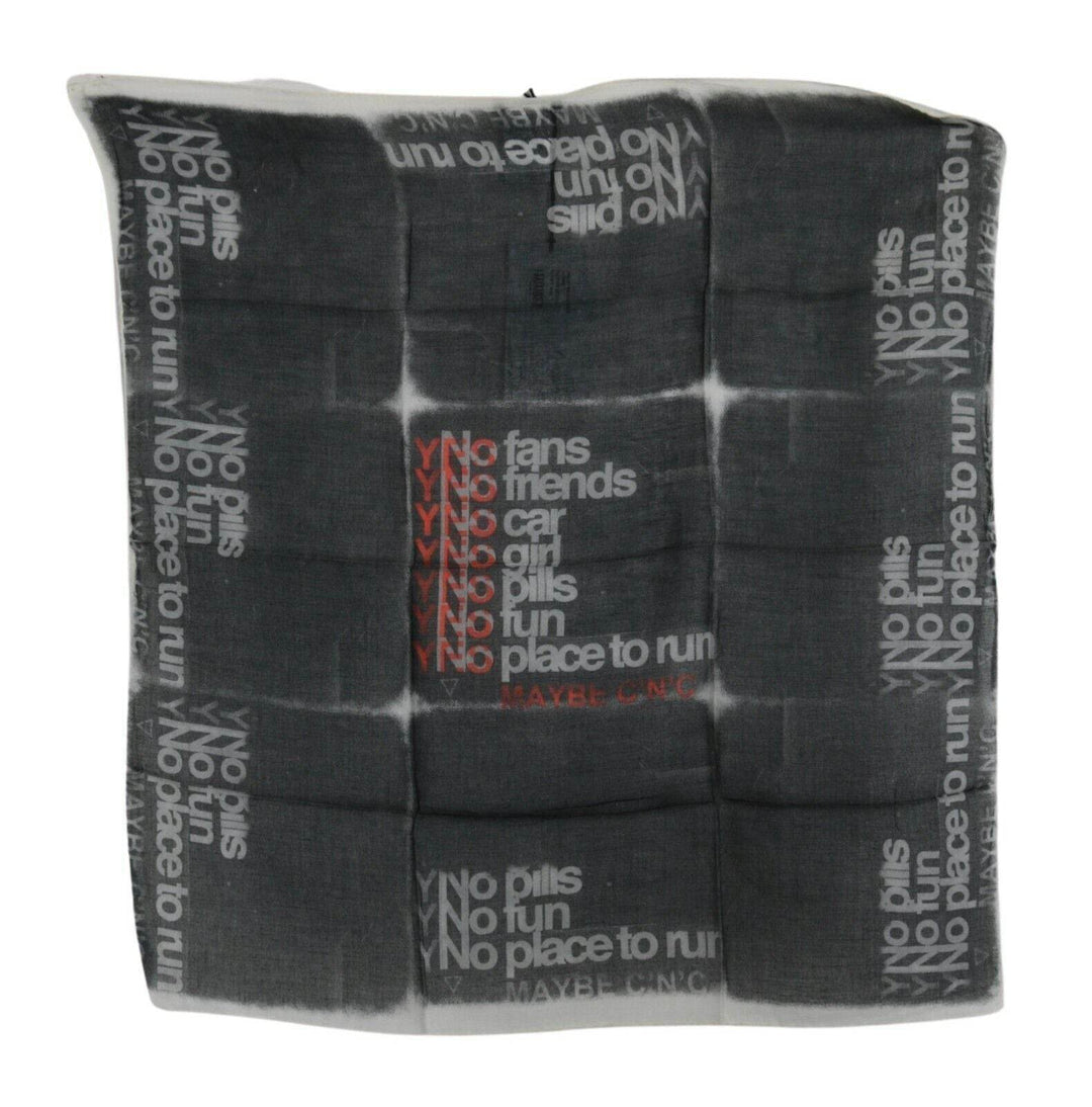 Costume National Monochromer Schal aus Wollmischung Bandana - Léoré