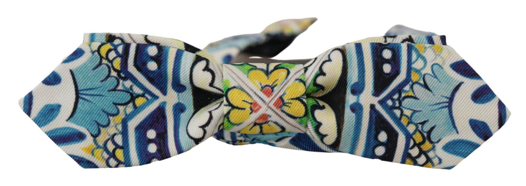 Dolce & Gabbana Seidenfliege mit Majolika-Druck - Léoré