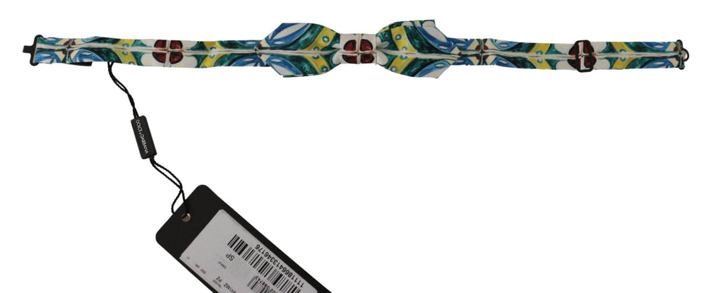 Dolce & Gabbana Elegante Seidenfliege mit Majolika-Druck - Léoré