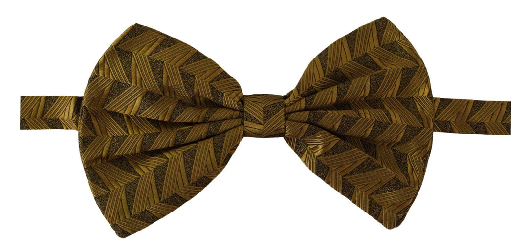 Dolce & Gabbana Elegante Seidenfliege in Gold - Léoré