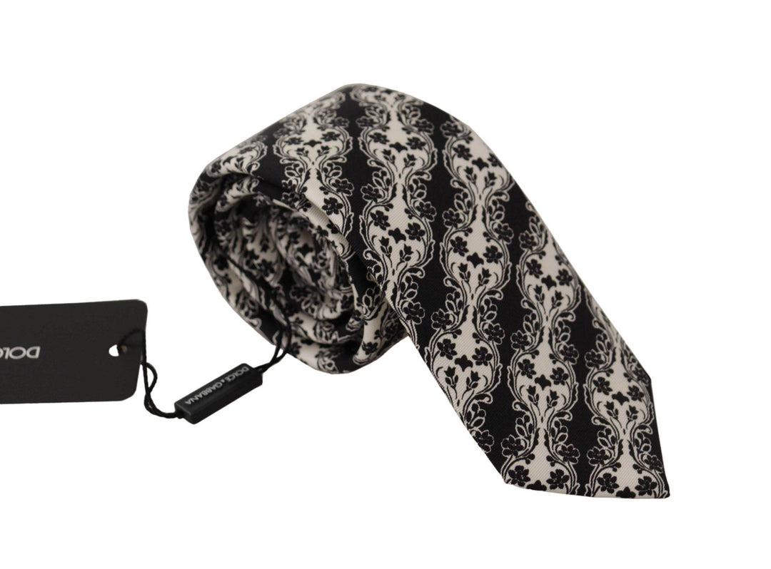 Dolce & Gabbana Elegante Seidenfliege mit Blumendruck - Léoré