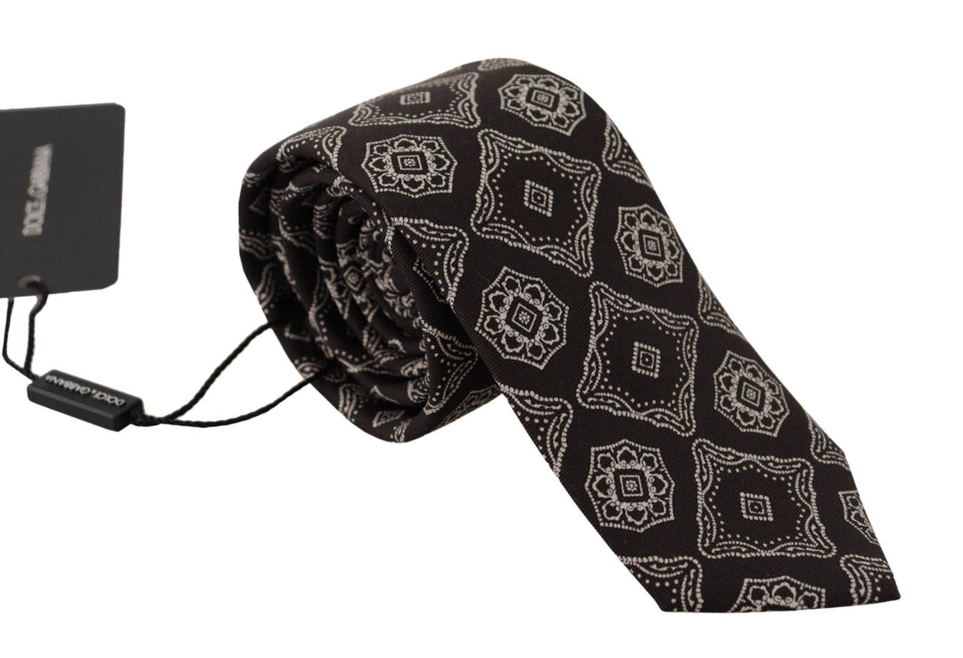 Dolce & Gabbana Elegante Geometrische Seidenfliege - Léoré