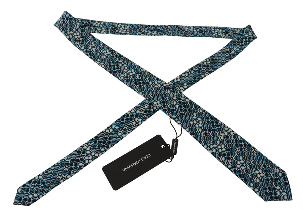 Dolce & Gabbana Elegante Seidenfliege Blau - Léoré