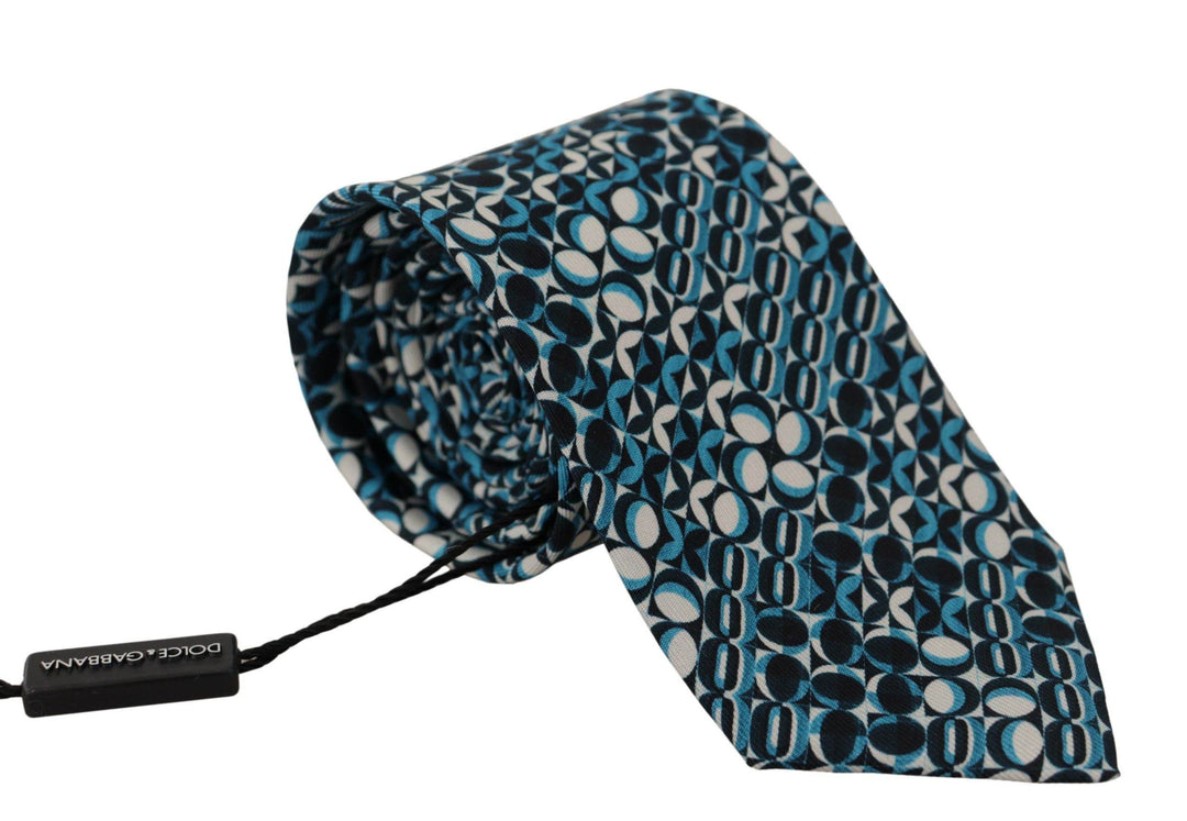 Dolce & Gabbana Elegante Seidenfliege Blau - Léoré