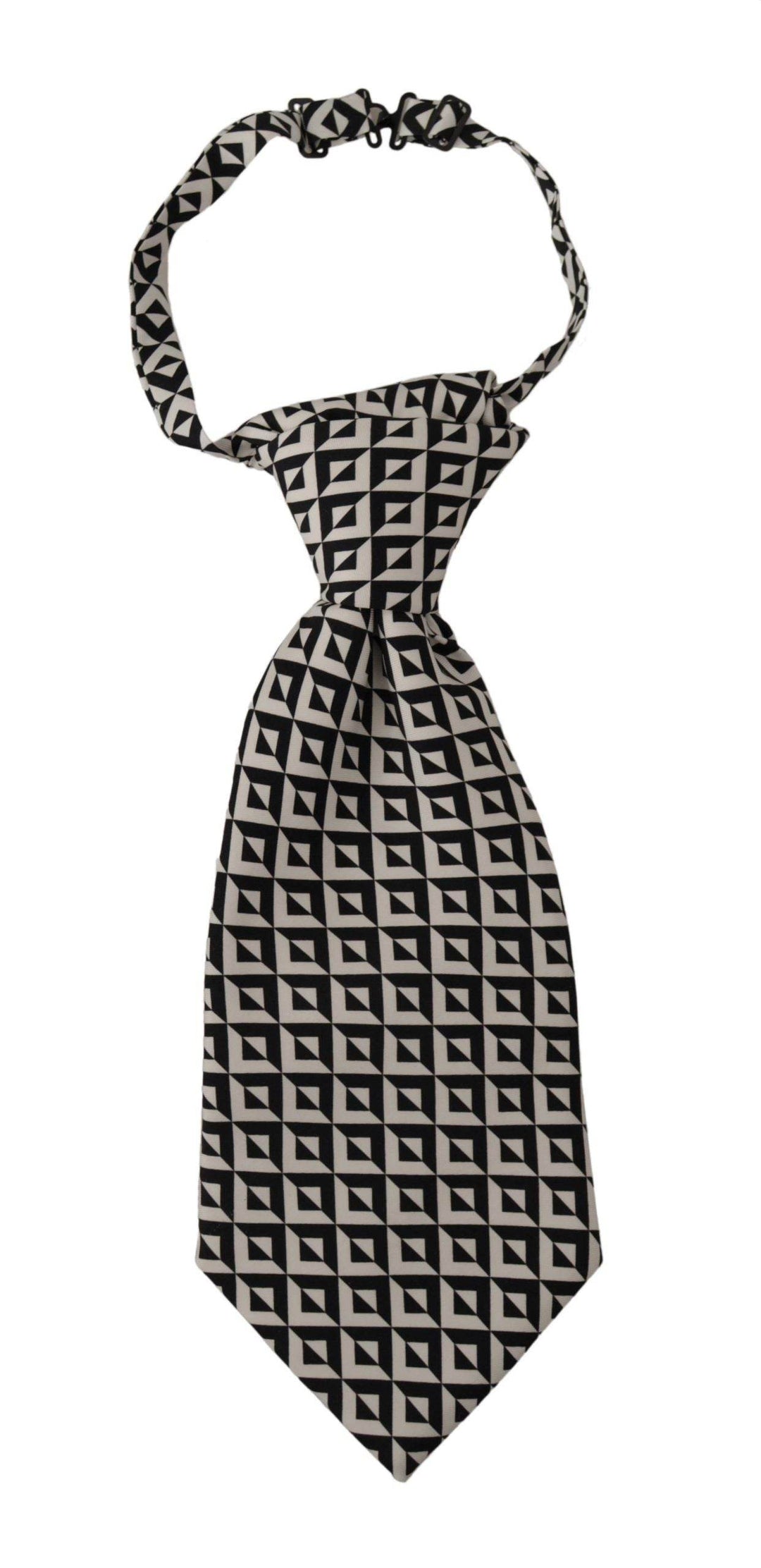 Dolce & Gabbana Elegante schwarze Seidenkrawatte für den eleganten Gentleman - Léoré