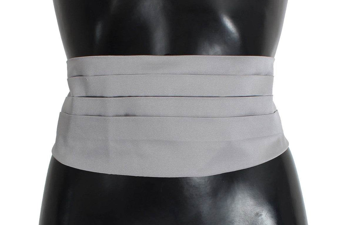 Dolce & Gabbana Eleganter Kummerbund aus grauer Seide - Léoré