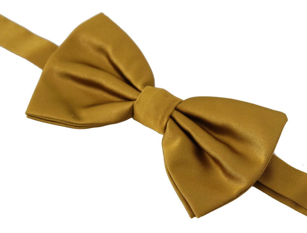 Dolce & Gabbana Elegante senffarbene Seidenfliege - Léoré