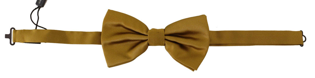 Dolce & Gabbana Elegante senffarbene Seidenfliege - Léoré