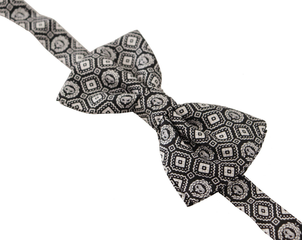 Dolce & Gabbana Elegante schwarze Seidenfliege - Léoré