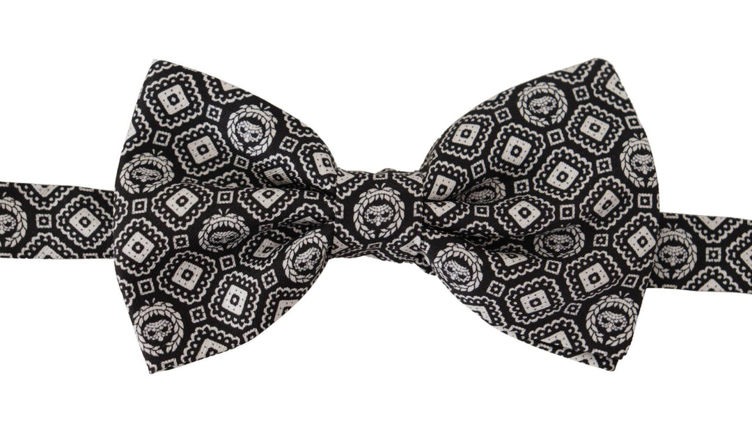 Dolce & Gabbana Elegante schwarze Seidenfliege - Léoré