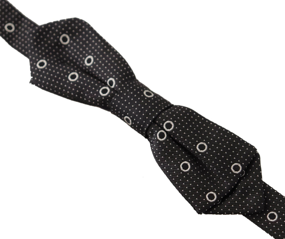 Dolce & Gabbana Polka Dot Seidenfliege in Schwarz und Weiß - Léoré