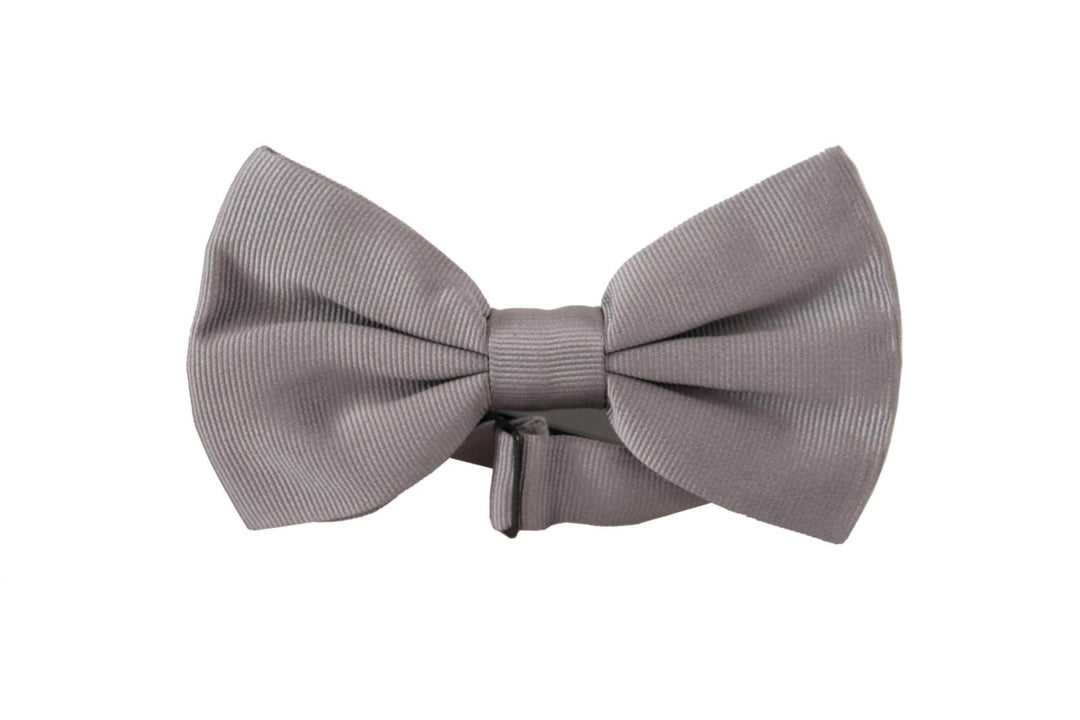 Dolce & Gabbana Elegante graue Seidenfliege - Léoré