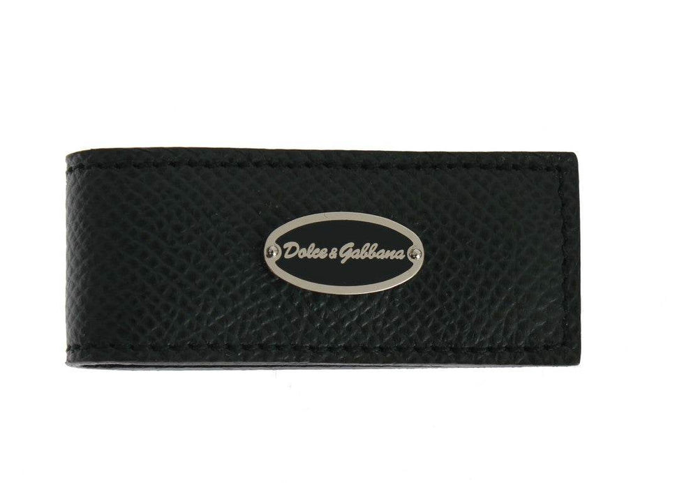 Dolce & Gabbana Elegante Geldklammer aus grünem Leder - Léoré