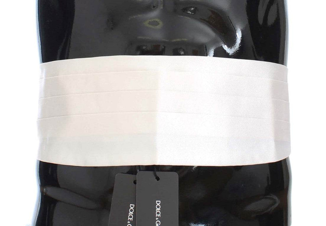Dolce & Gabbana Eleganter weißer Seidenkummerbund - Léoré