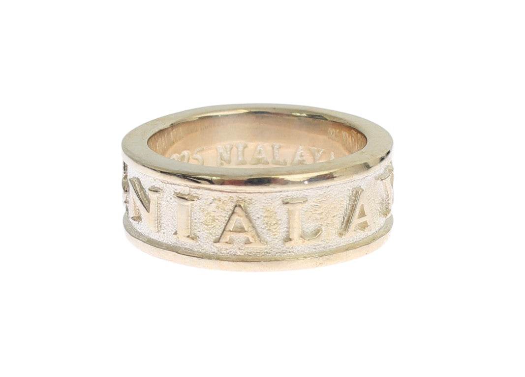Nialaya Silver Splendor Sterling Ring für Männer - Léoré