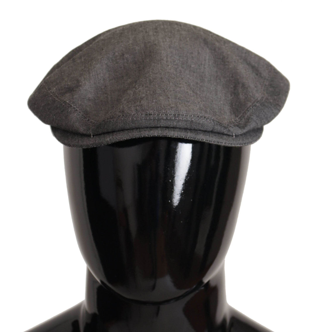 Dolce & Gabbana Eleganter grauer Newsboy-Hut - Léoré