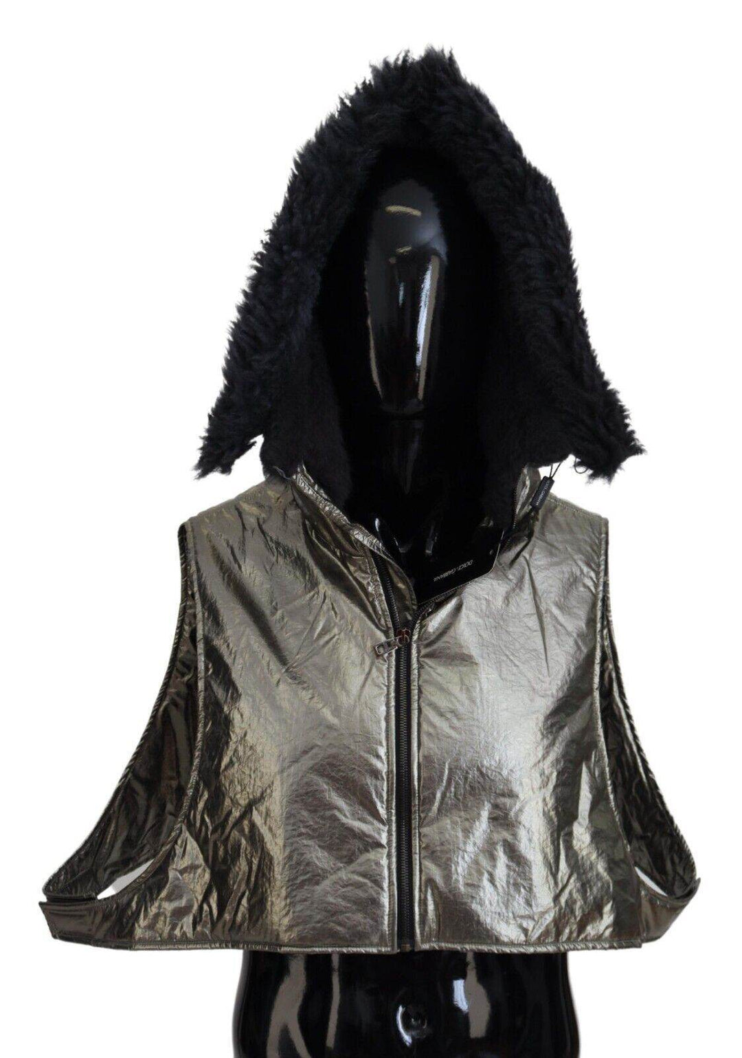 Dolce & Gabbana Eleganter Silber-Ganzkopf-Wickelhut - Léoré
